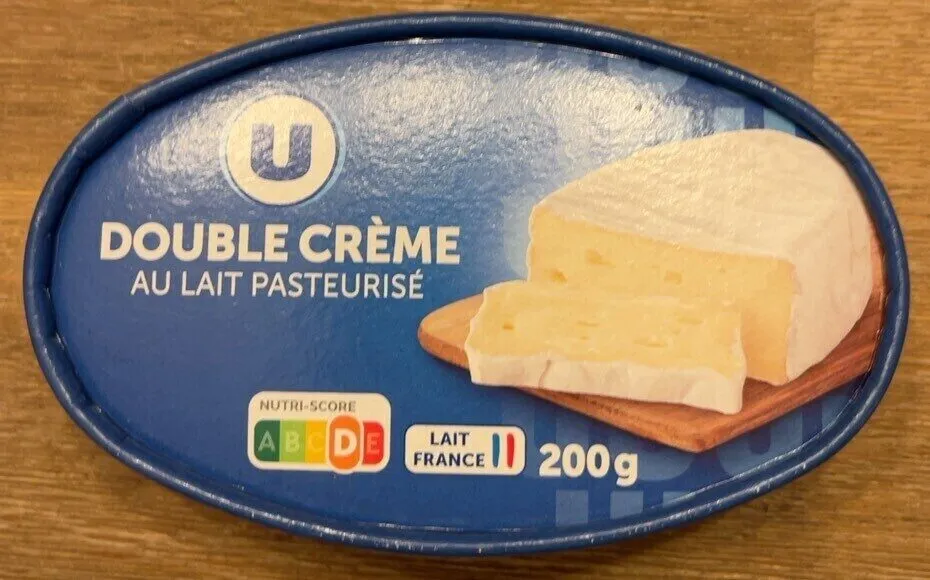 Double creme au lait pasteurise