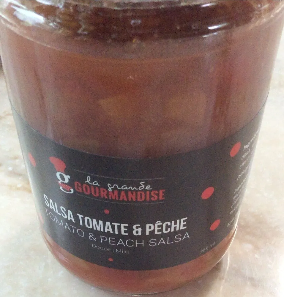Salsa tomate et pêche