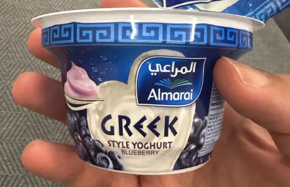 Almarai greek style yogurt blueberry