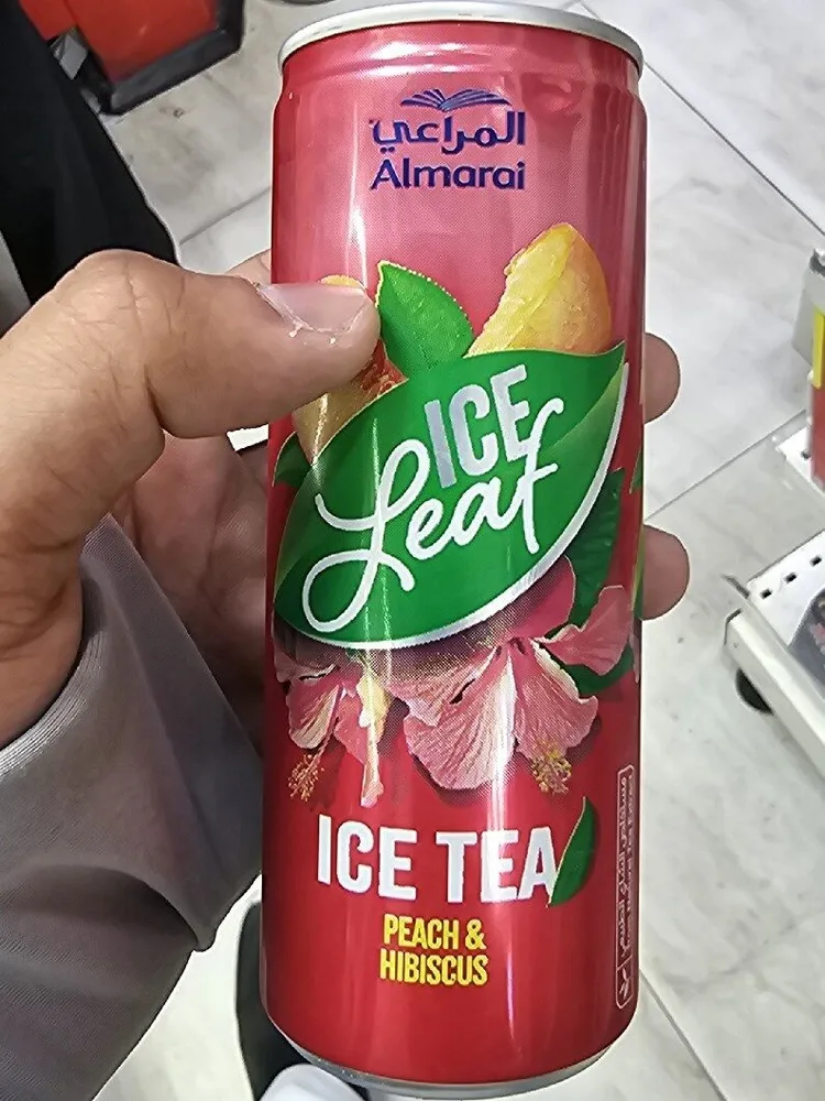 Almarai ice tea leaf peach and hibiscus