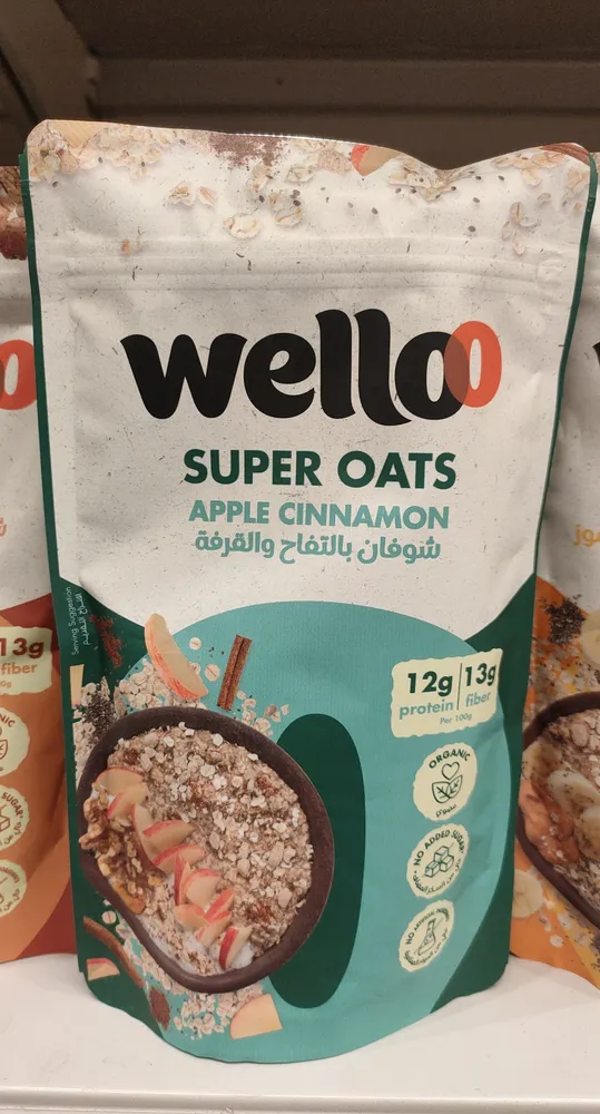 Welloo super oats apple cinnamon