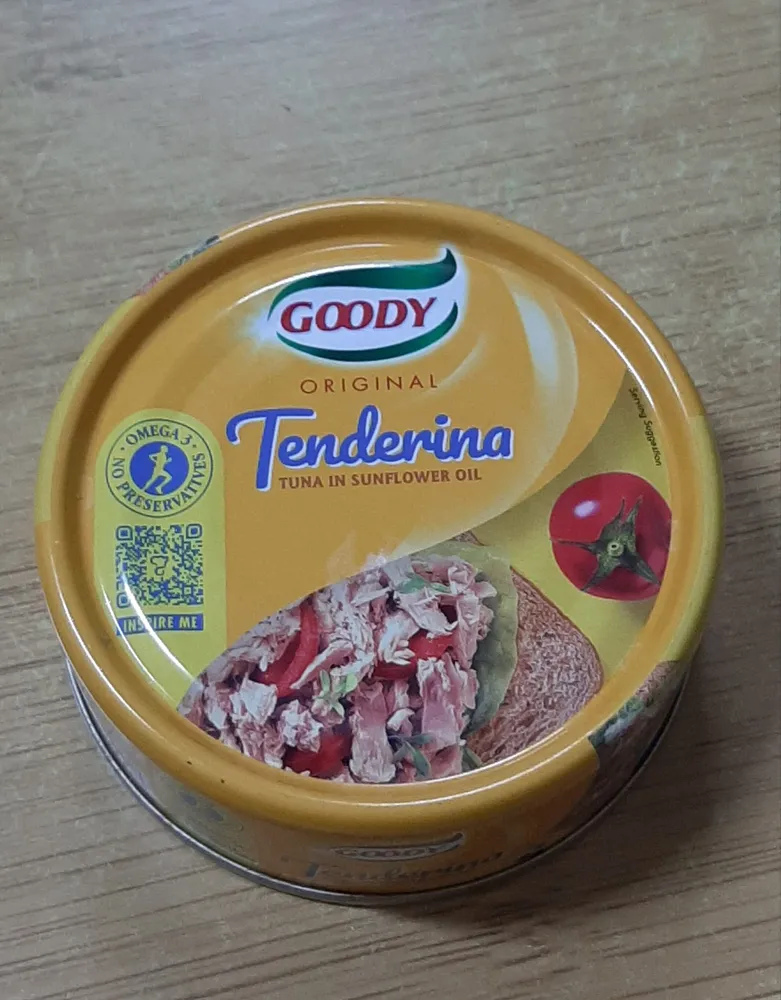 Goody original tenderina tuna in sunflower oil