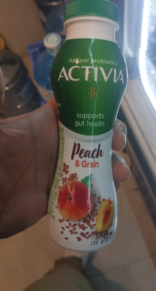 Activia peach and grain