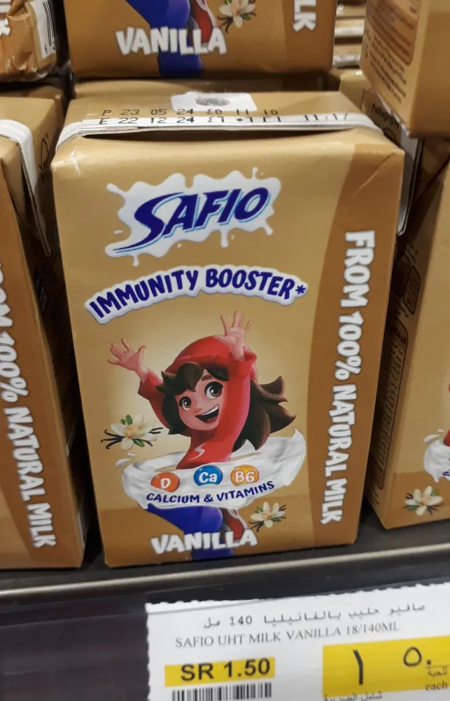 Safio vanilla milk