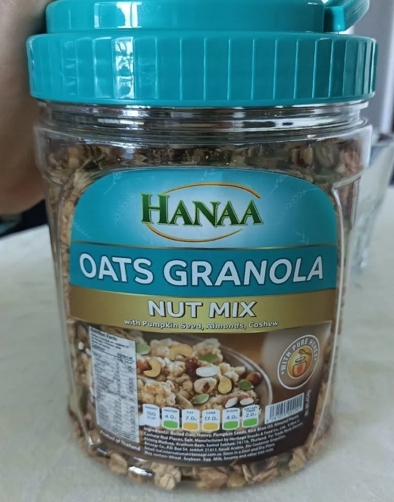 Hanaa oats granola nutty delight
