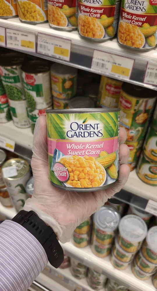 Orient gardens whole kernel sweet corn no sugar no salt