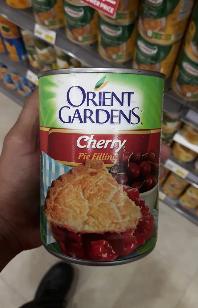 Orient gardens cherry pie filling