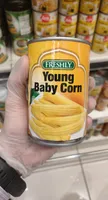 Freshly young baby corn