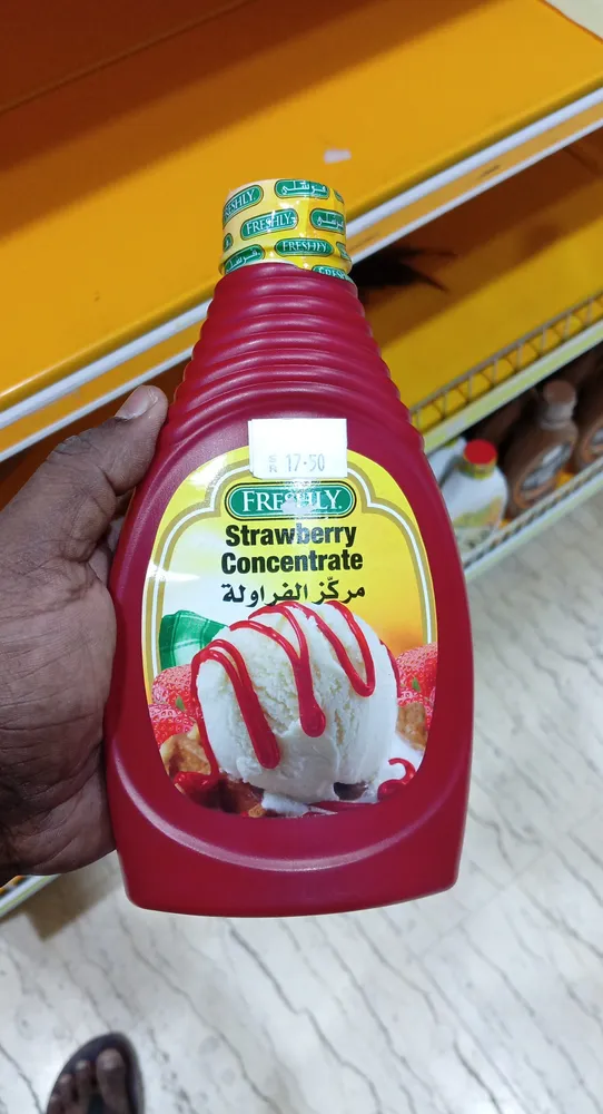 Freshly strawberry syrup