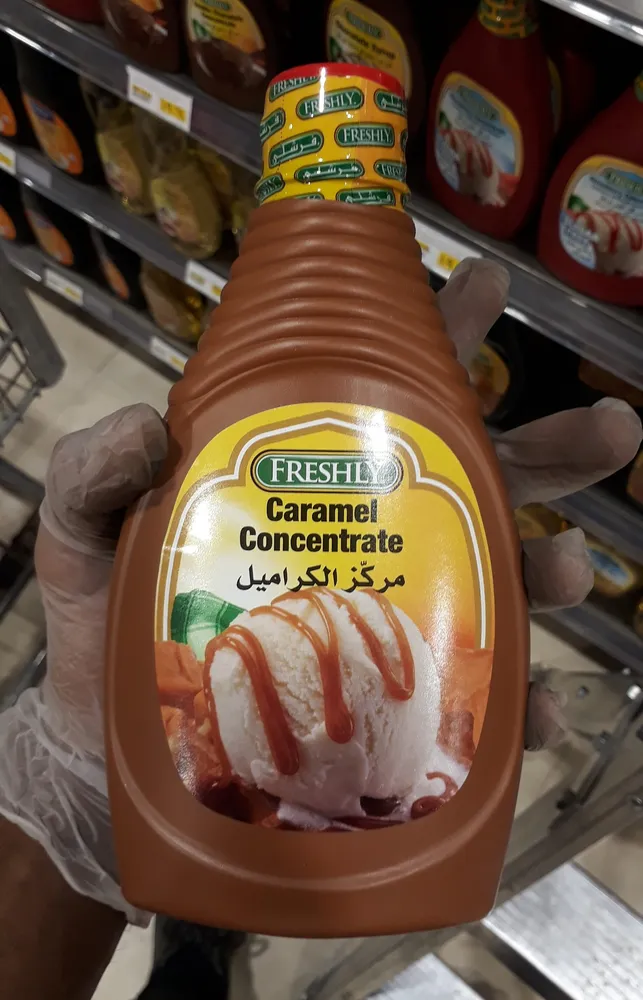 Freshly caramel syrup