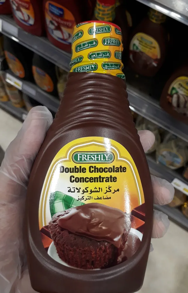 Freshly double chocolate syrup