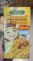 Freshly macaroni and cheese spirals