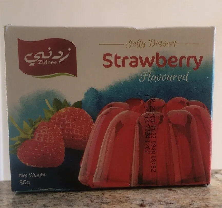 Jelly dessert fraise