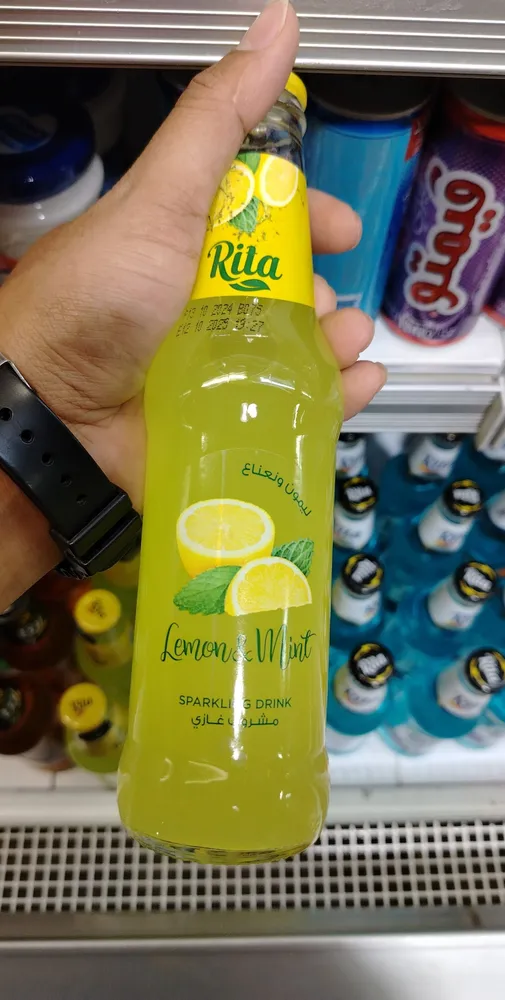 Rita lemon and mint sparkling drink