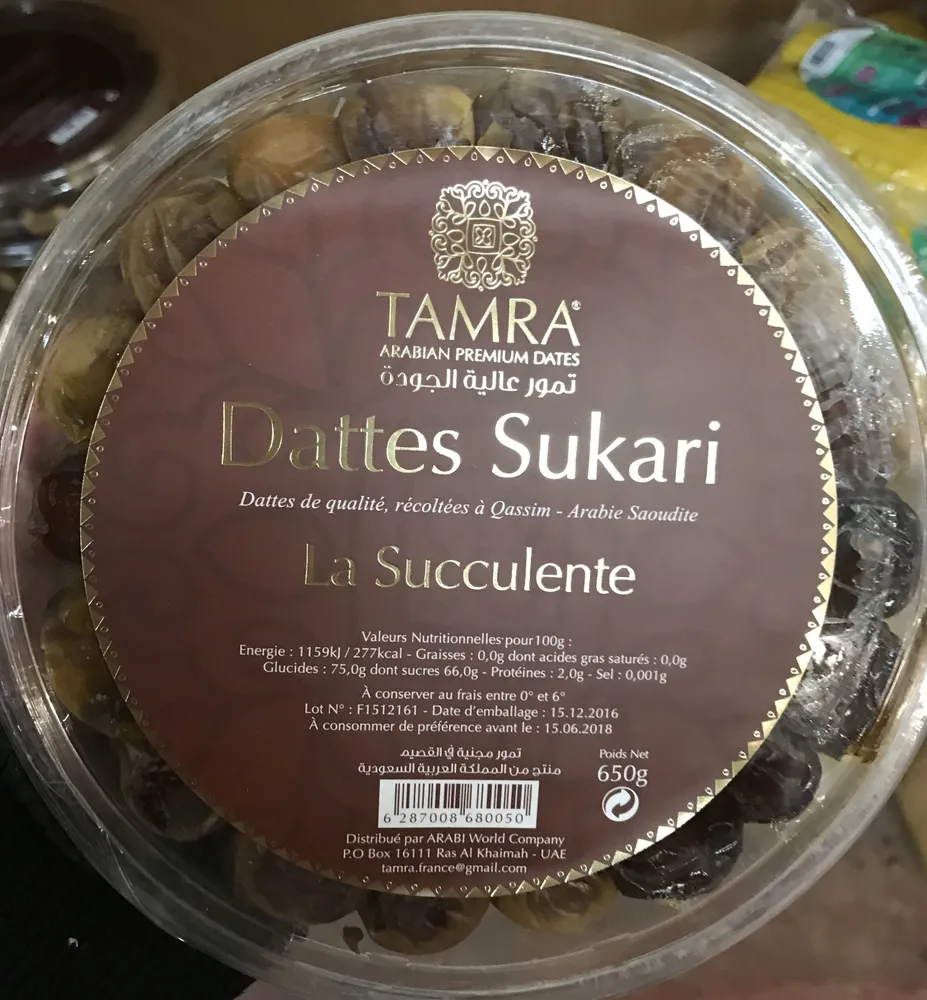 Dattes Sukari La Succulente