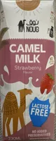 Noug camel milk strawberry flavor lactose free
