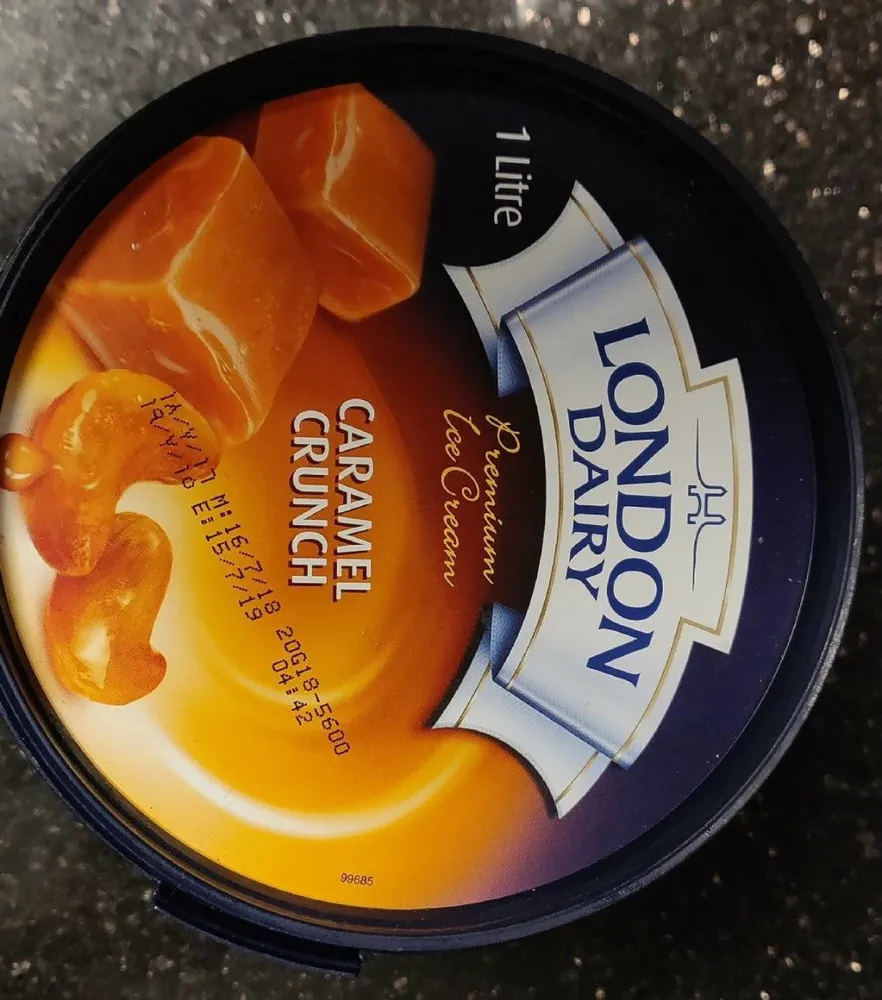 London Dairy Ice Cream Bucket Caramel Crunch (1 LTR)