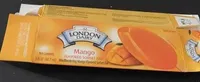 Mango flavored sorbet bar