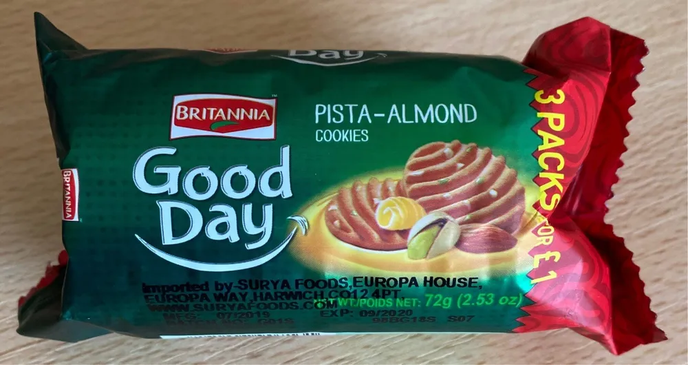 Good Day Psta-Almond Cookies