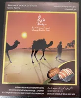 Belgian Chocolate Dates with nuts