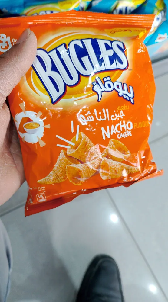 Bugles nacho cheese flavor