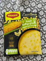 Maggi chicken soup with corn
