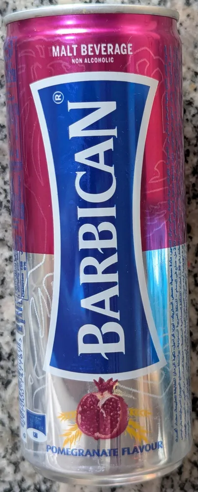 Barbican malt beverage pomegranate flavor