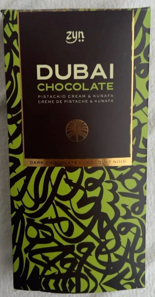 Dubai chocolate crème de pistache & kunafa