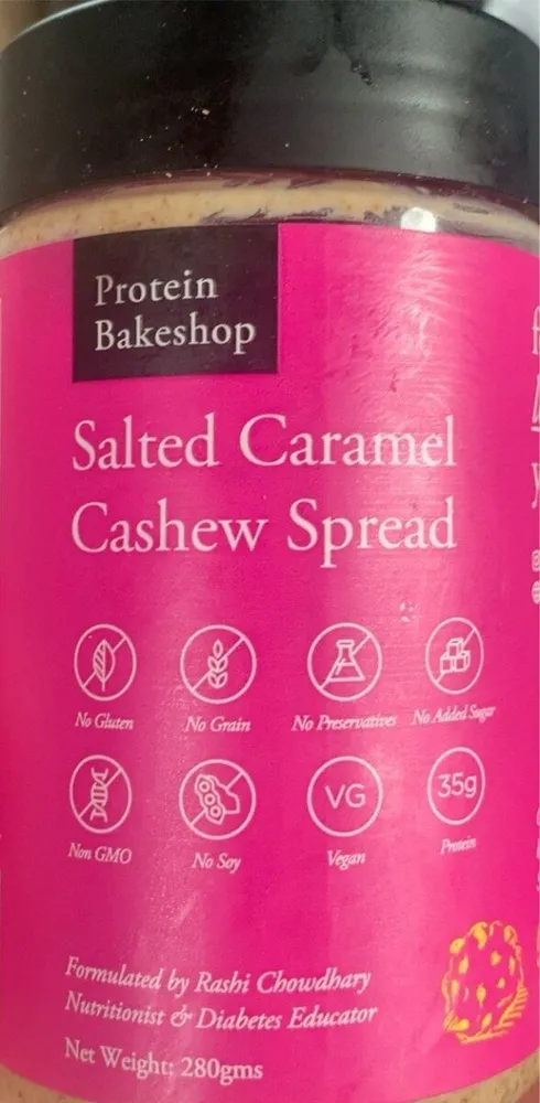 Salted caramel cashew spread