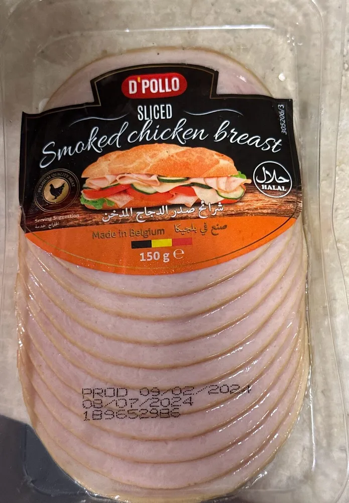 Sliced Smoked Chicken Breast