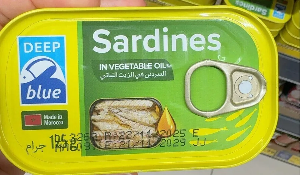 Sardines in vegetable oil