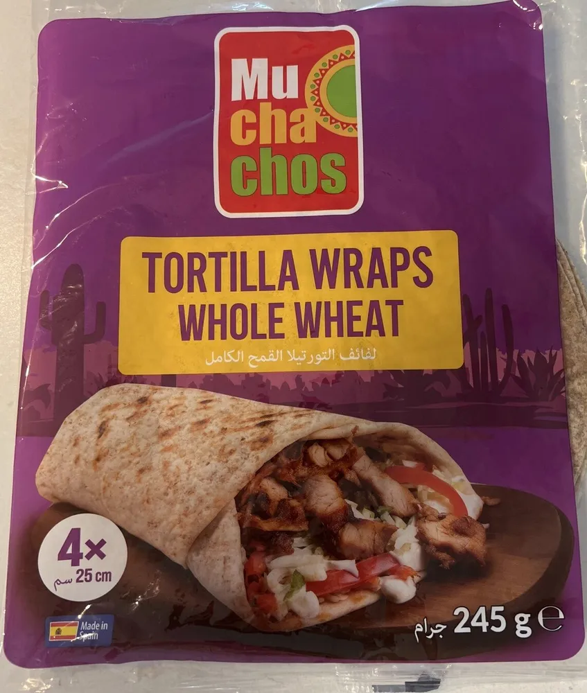 TORTILLA WRAPS WHOLE WHEAT