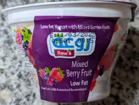 Low Fat Yogurt with Mixed Berries Fruits