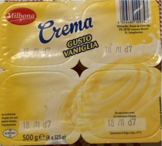 Crema gusto vaniglia