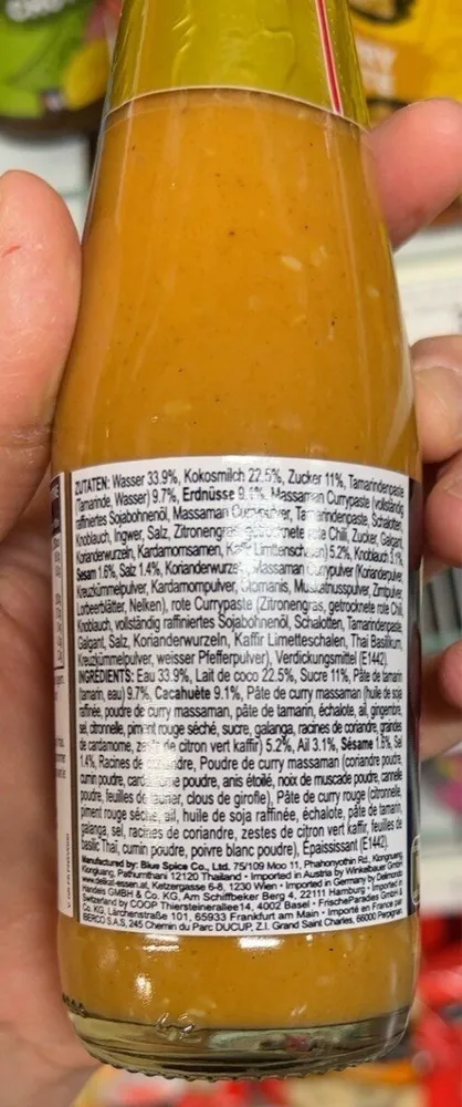 Sauce Cacahuete Thai
