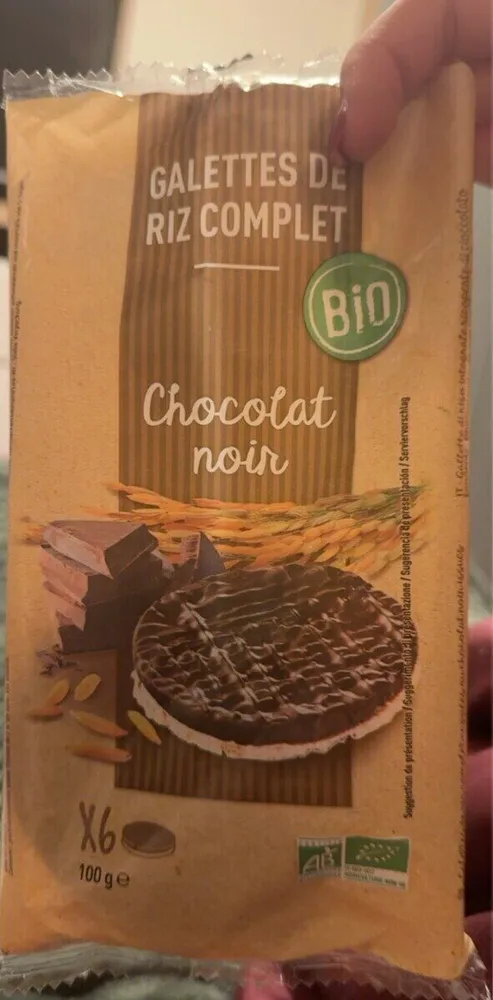 galettes de riz complet - chocolat noir