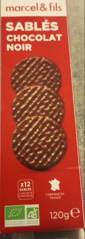 Sablés chocolat noir