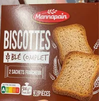Biscotte au blé complet