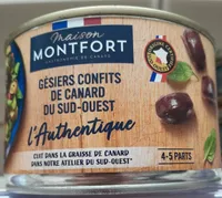 L Authentique gesiers confits de canards du sud ouest