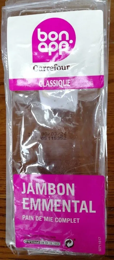 Sandwich Jambon emmental