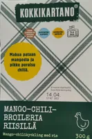 Mango-chili-broileria riisillä