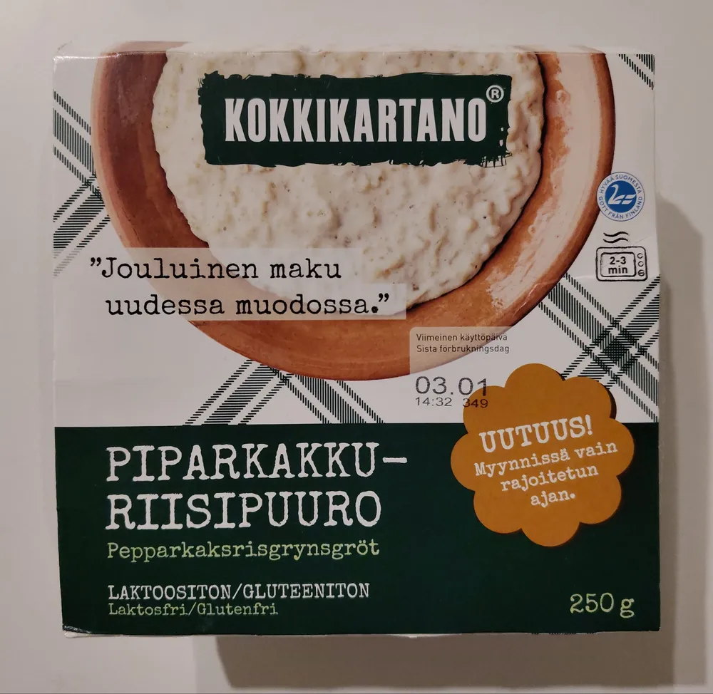 Piparkakkuriisipuuro