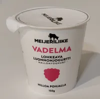 Vadelma lohkeava luonnonjogurtti