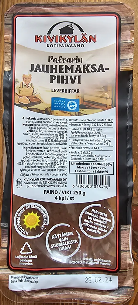 Palvarin Jauhemaksapihvi