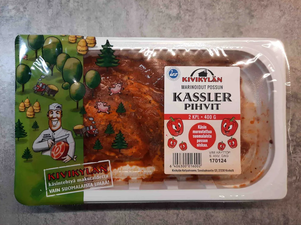 Marinoidut possun Kassler Pihvit