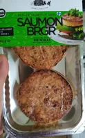 Burger saumon flambé