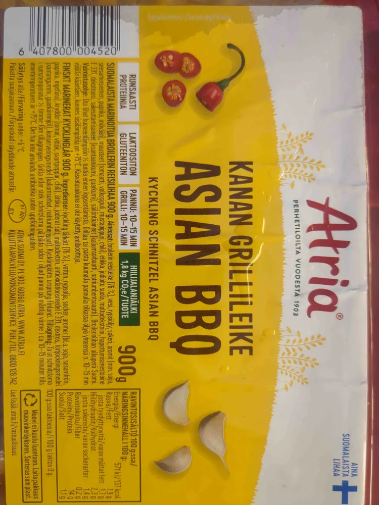 Kanan grillileike asian bbq