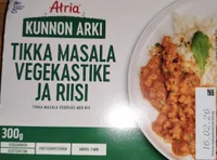 Kunnon Arki Tikka Masala Vegekastike Ja Riisi