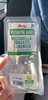 Kunnon Arki. Mozzarella-tomaatti-sandwich