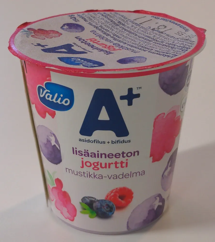 Lisäaineeton jogurtti mustikka-vadelma